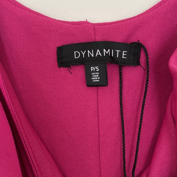 Hot Pink Dynamite Body Con Dress - Size Small - Picture 3 of 4